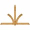 Ekena Millwork Redmond Rough Sawn Timber Gable Bracket, Western Red Cedar, 108"W x 72"H x 6"D x 6"F, 16/12 Pitch GBW108X72X0606RED00RWR - alternate 1